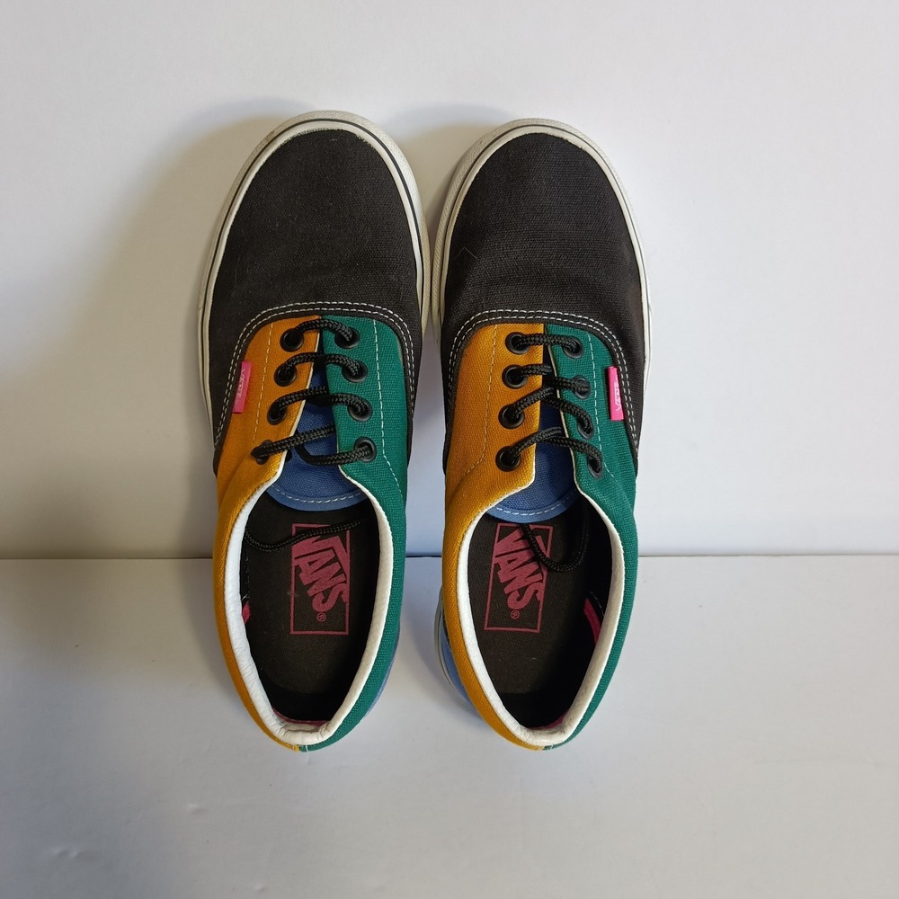 Vans Era Mix And Match Color Block In Black/Yellow/Blue‎ Mens 5.5 Women's 7